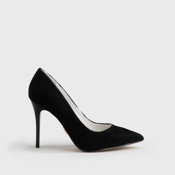 Buffalo Pointy Siyah Topuklu Ayakkabı | T4V-0651